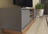 120cm Modern Industrial TV Unit Stand Vintage Oak Cabinet Cupboard Sideboard