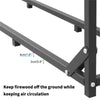 Heavy Duty Firewood Rack Fireplace Log Storage Elevated Stacking Holder Stand