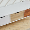 Modern TV Unit Wooden Media Stand Cabinet Storage Shelf 3 Large Drawers Racking