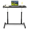 Height Adjustable Laptop Table Mobile Sit Stand Converter Lifting Desk W/ Wheels