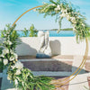 Metal Circle Flower Stand Wedding Pedestal Table Centerpiece Balloon Arch Frame