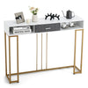 120cm Long Narrow Hallway Console Table Modern Entryway Table Metal Frame
