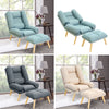 Orthopeadic Fabric High Back Armchair Recliner Lounge Sofa Chair Seat with Stool