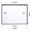 Projector Screen Manual Pull Down Wall Mounted Matt White Home Cinema 60-120''