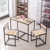 Industrial Living Room Dinette Table and Chair Set Small Space Compact Breakfast