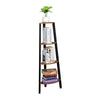 4 Tiers Corner Shelf Shelves Ladder Plant Stand Bookcase Storage Rack UK