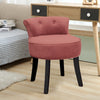 Velvet Padded Low Back Vanity Chair Dressing Table Makeup Stool Dining Chair