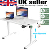 Electric Standing Desk Height Adjustable w/Cup Holder Headphone Hook Cable Clip