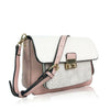 Pink & White Snake Print Cross Body Ladies Womens Evening Bag Animal Handbag