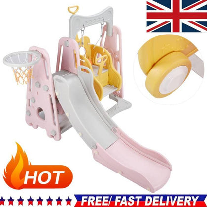 Kids Garden Swing Slide & Climber Set Toddler Baby Indoor Outdoor Playground Toy