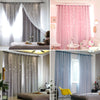 Star Blackout Window Curtains Hollow Thermal Insulated Home Bedroom Living Room