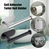Self Adhesive Toilet Roll Holder Bar Towel Ring Rail Stainless-Stee