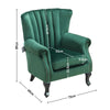 Wing Back Armchair Chesterfield Button Back Lounge Chair Scallop Shell Tub Sofa