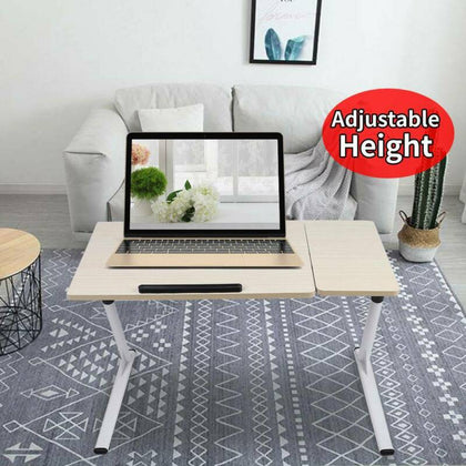 Adjustable Height Laptop Table Computer Desk Portable Study Workstation Tray