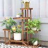 Wood Flower Display Plant Stand 5 Tier Corner Shelf Storage Rack Indoor Outdoor