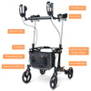 Lightweight Rollator Walking Frame Walker Foldable Seat Mobility Aid Aluminium