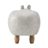Hippo Faux Leather Animal Stools Footstools Ottomans Kids Gift Toy Brown / grey