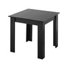 Modern 110/75cm Wooden Dining Table for Dining Room Kitchen for 2-6 People