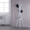 Metal Hat Coat Stand Clothes Storage Rack Umbrella Stand Hanger Hooks With Shelf