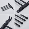 New Wall Mounted 4 Arm Towel Rail Storage Holder Bathroom Kitchen Swivel Rack UK