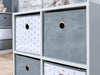 Cube Storage Unit Grey Stars White Bookcase Home Children's Nursery