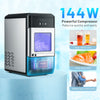 Nugget Ice Maker Lighting Automatic Self-Cleaning Ice Cube Making Machine 20KG/D