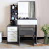 Dressing Table With Mirror Drawers Stool Set Bedroom Makeup Desk Vanity Table