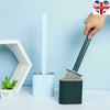 Silicone Toilet Brush with Toilet Brush Holder Creative Cleaning Brush Set