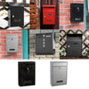 Outdoor Wall Mounted Mailbox Lockable Steel Mail Letter Post Secure Box Postbox