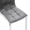 2 4 Dining Chairs High Back PU Leather Home Kitchen Chair Modern Chrome Legs Set