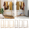 Home Nature Bamboo Clothes Rail Racks Coat Clothes Hanger Wardrobe Clothes Rail