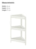 3 Tier Corner Shelf Stand Organizer Rack Bathroom Storage Shelves Display Unit