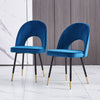 Dining Table & Chairs Set 4/6 Velvet Fabric Padded Seat Kitchen Furniture