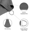 Sun Sail Shade Awings Canopy Patio Suncreen UV Block with Rope Garden Outdoor