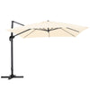 XL 3x3m Square Banana Parasol Outdoor Garden Patio Cantilever Hanging Umbrella