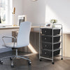 4-Drawer Mobile Storage Trolley Cart w/4 Removable Plastic Drawer Large Capacity