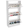 3 Drawer Shoe Cabinet Storage Cupboard Unit Shoe Rack Wooden Stand Organiser