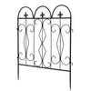 Metal Garden Lawn Edging Heavy Duty Baroque Border Fence Panels Edge Pack of 5