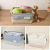 Foldable Fabric Canvas Storage Bags Basket Laundry Toys Fabric Storage Bag Tidy