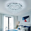 60cm LED Flower Crystal Ceiling Light Chandelier Living Room Dining Room 48W