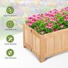 Foldable Garden Planter Flower Plant Pot Wooden Window Box Raised Bed Basket