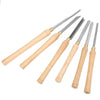 6 PCS Wood Turning Tools High Speed Steel Turning Lathe Chisels Accurate UK