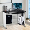 Computer Desk Workstation Table Sliding Keyboard Shelf Wood Drawer Office Home