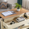Coffee Table With Storage Lift Top Up Drawer Shelf Wooden Living Room Furniture
