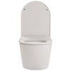Modern Close Coupled Toilet Bathroom White Ceramic Soft Close Seat WC Pan Home