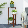 Simplicity Bamboo Plant Stand 3 Tier Corner Plant Display Shelves Garden Outdoor