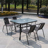 3-7 Pieces Garden Bistro Patio Furniture 60-150cm Table Chair Coffee Dinner Set