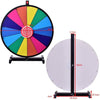 24" Color Prize Wheel Dry Erase Fortune Spinning Tabletop Win Game Party Stand