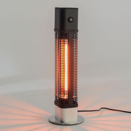 Electric Patio Heater 1200W Free Standing Indoor Outdoor 360° Space Warmer UK