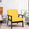 Modern Upholstered Accent Sofa Chair Wooden Armchair Leisure Lounge Chair